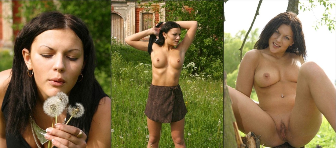 Одетые раздетые на природе
