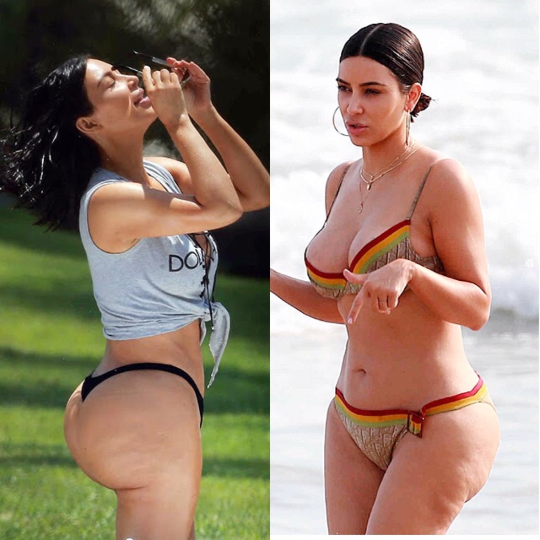 Келли Кардашьян фигура