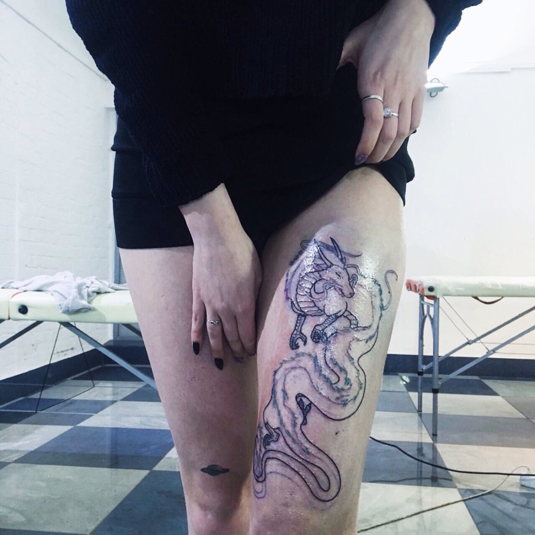 Тату хитрюга на попе