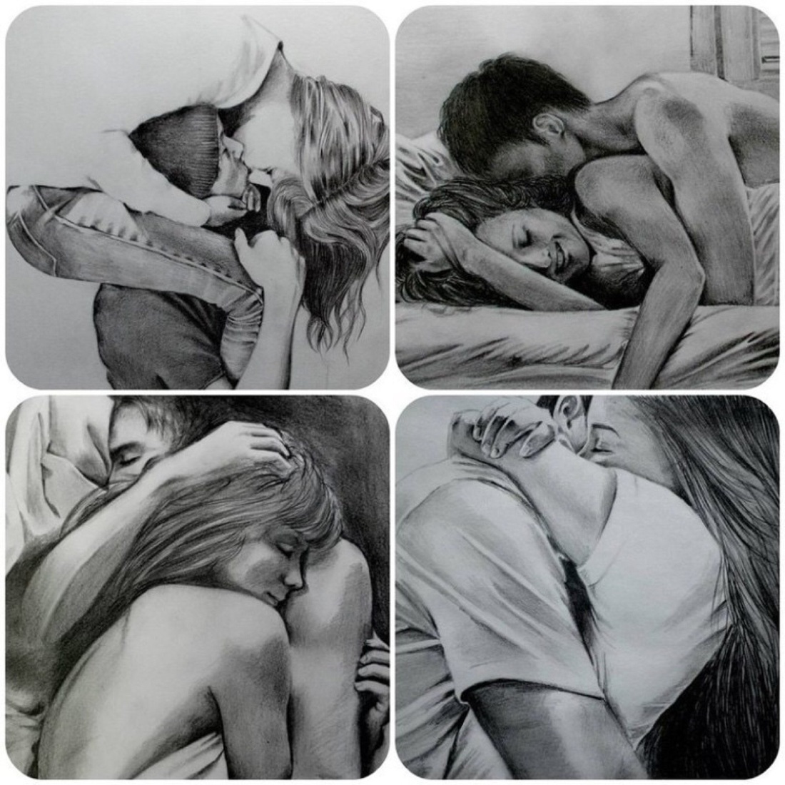 Интимные рисунки карандашом