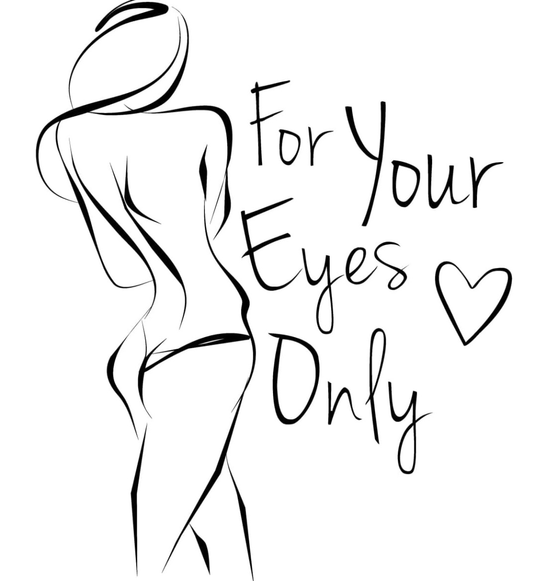 Очертания тела девушки