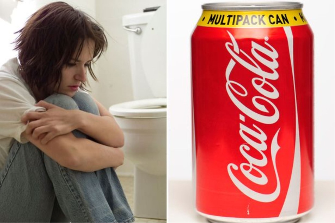 Человек с газировкой