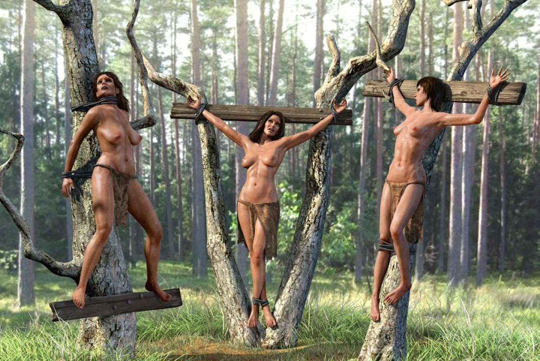 Голые связанные девочки