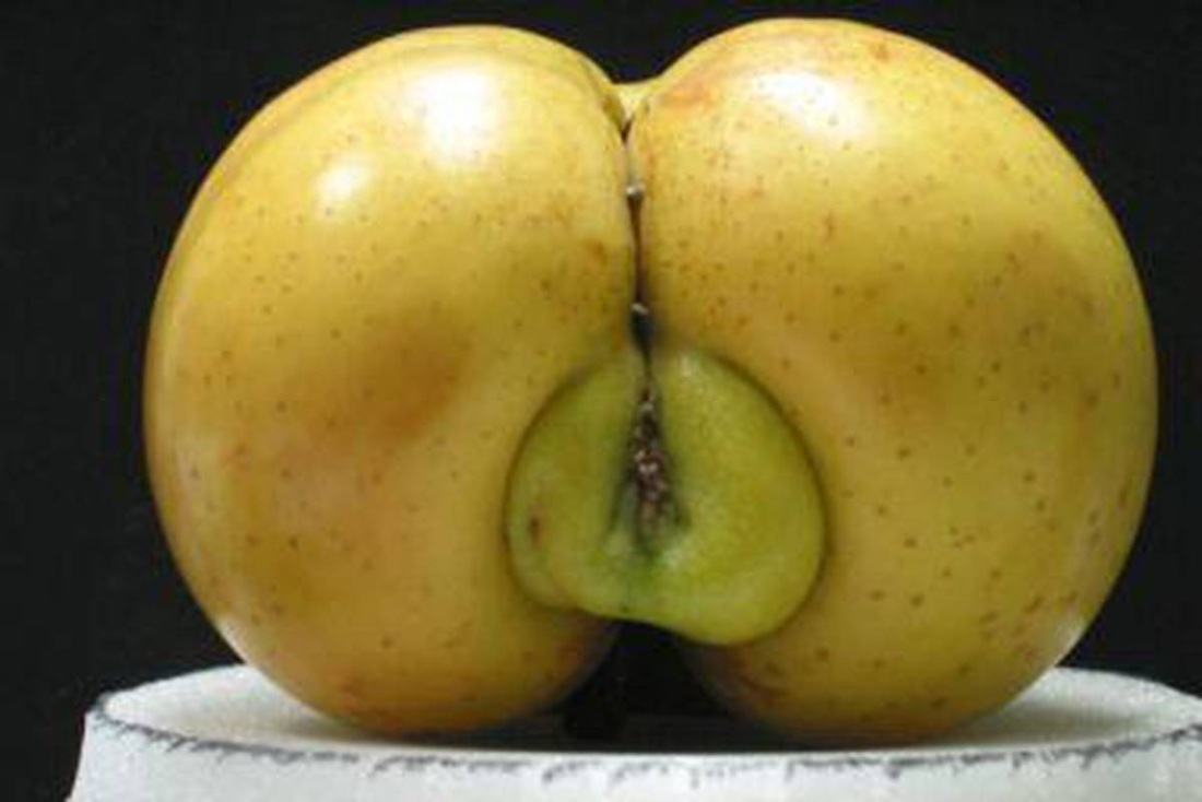 Фрукт в виде попы