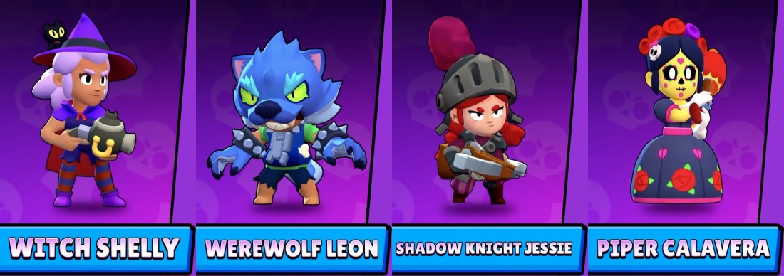 Шелли и Леон из Brawl Stars