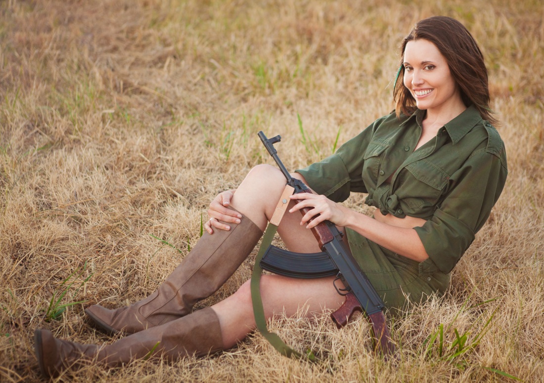 Ольга Фадеева в военной форме