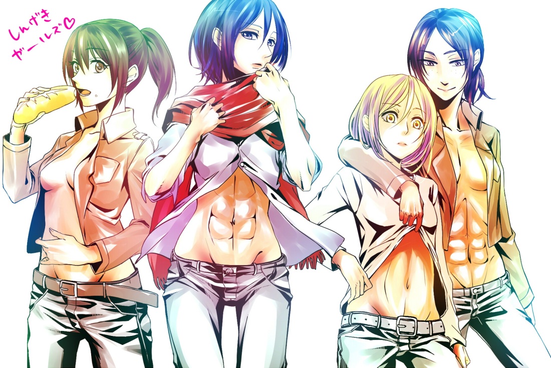 Микаса Аккерман и Саша Браус 18