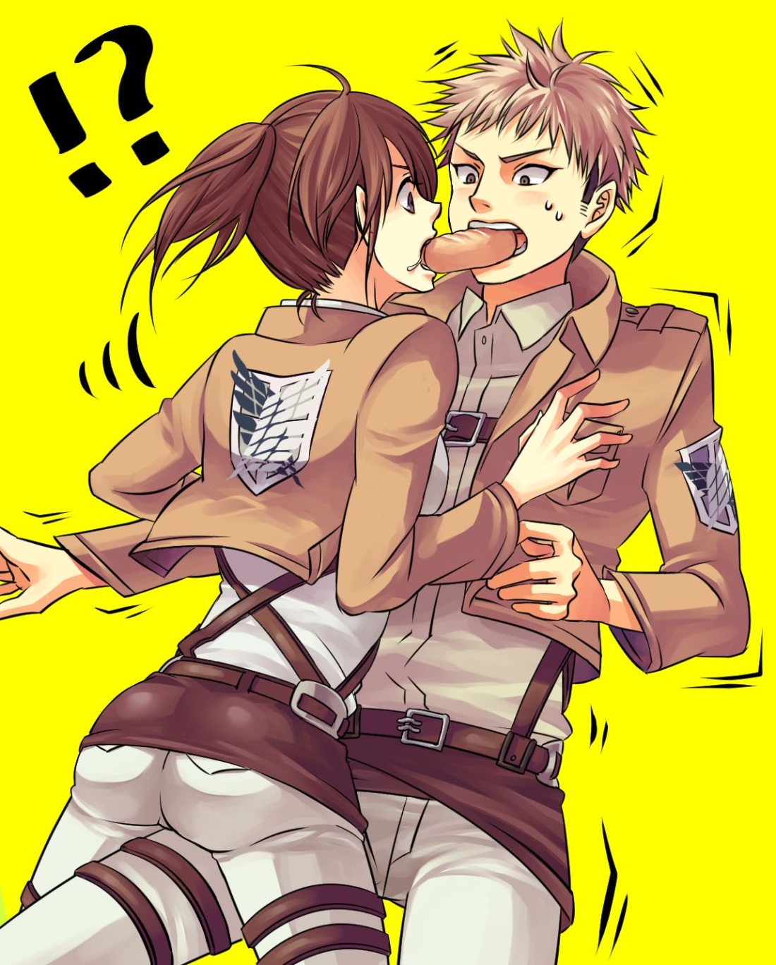 Атака титанов Саша Браус и Жан