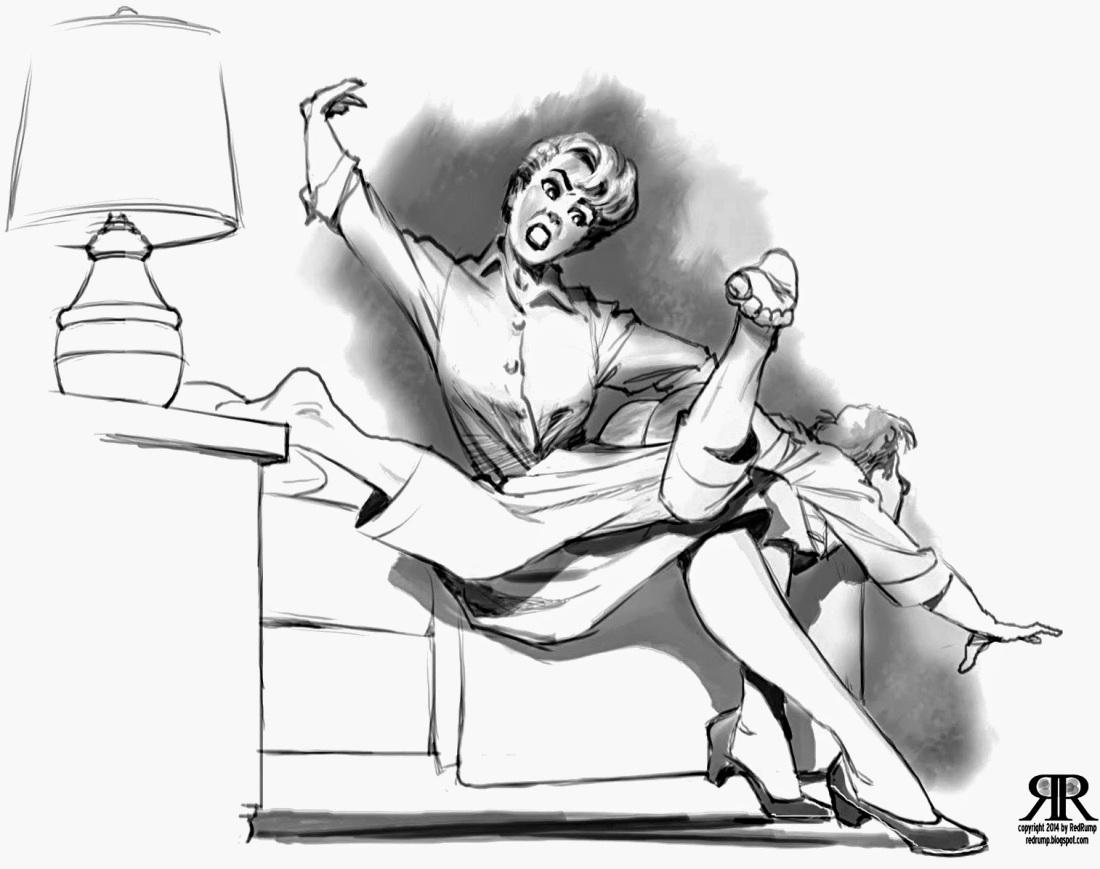 Зажала голову и выпорола