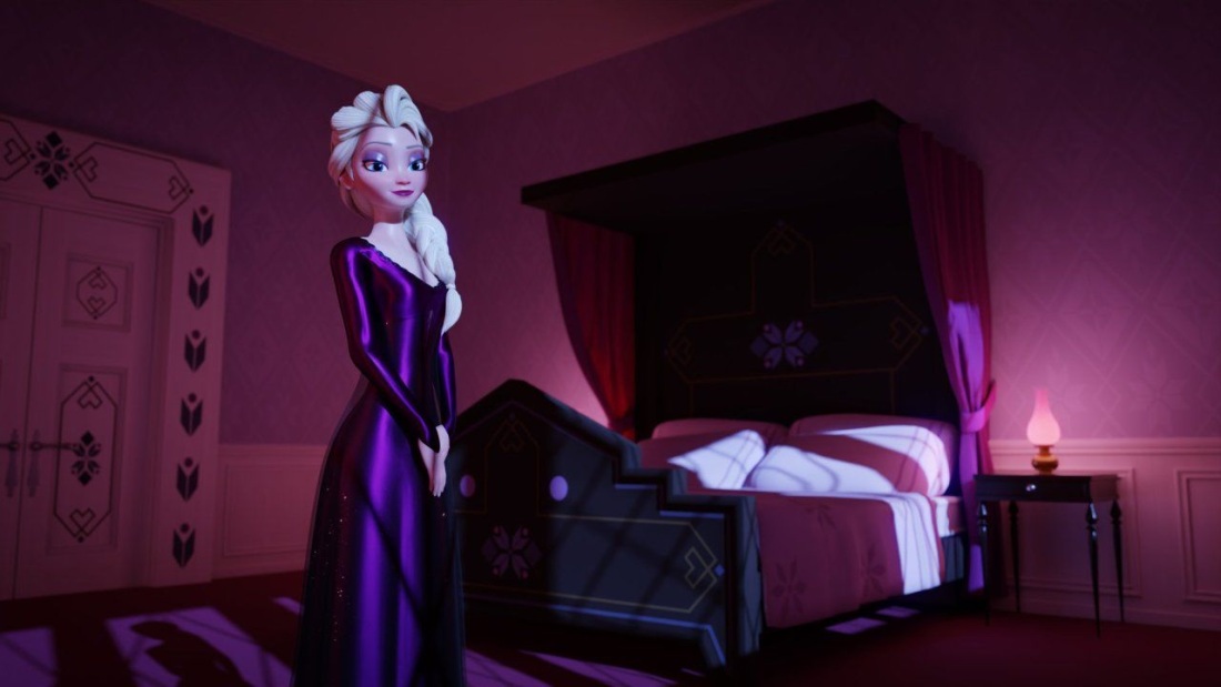 Анна и Эльза в купальниках