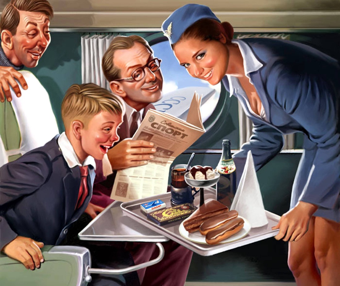 Девушка в вагоне поезда