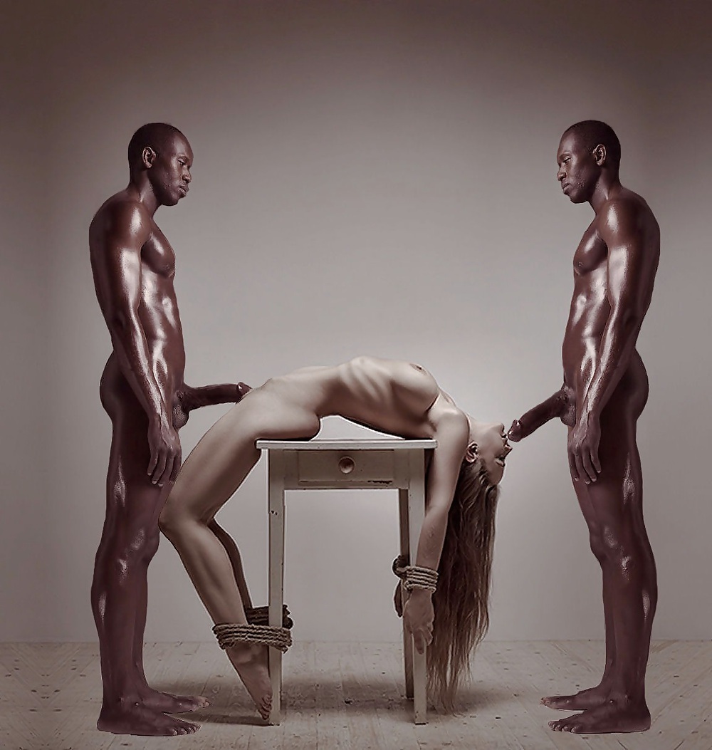 Голые негры и белые женщины