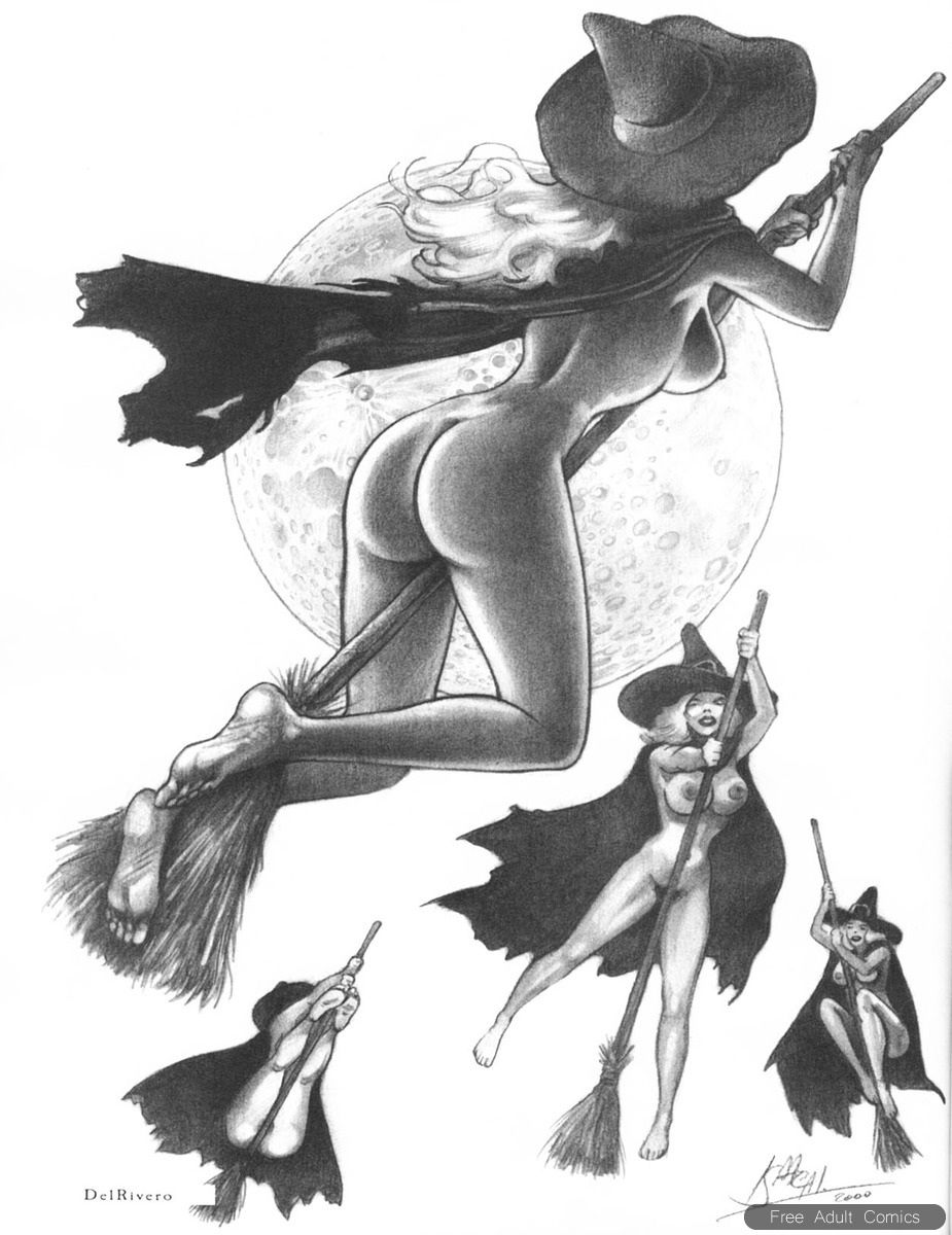 Голые мультяшные ведьмы