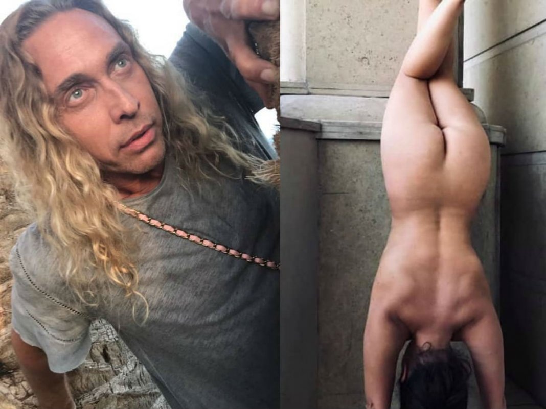 Голая Наташа на природе