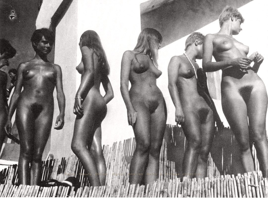 Ретро голые женщины с юношами