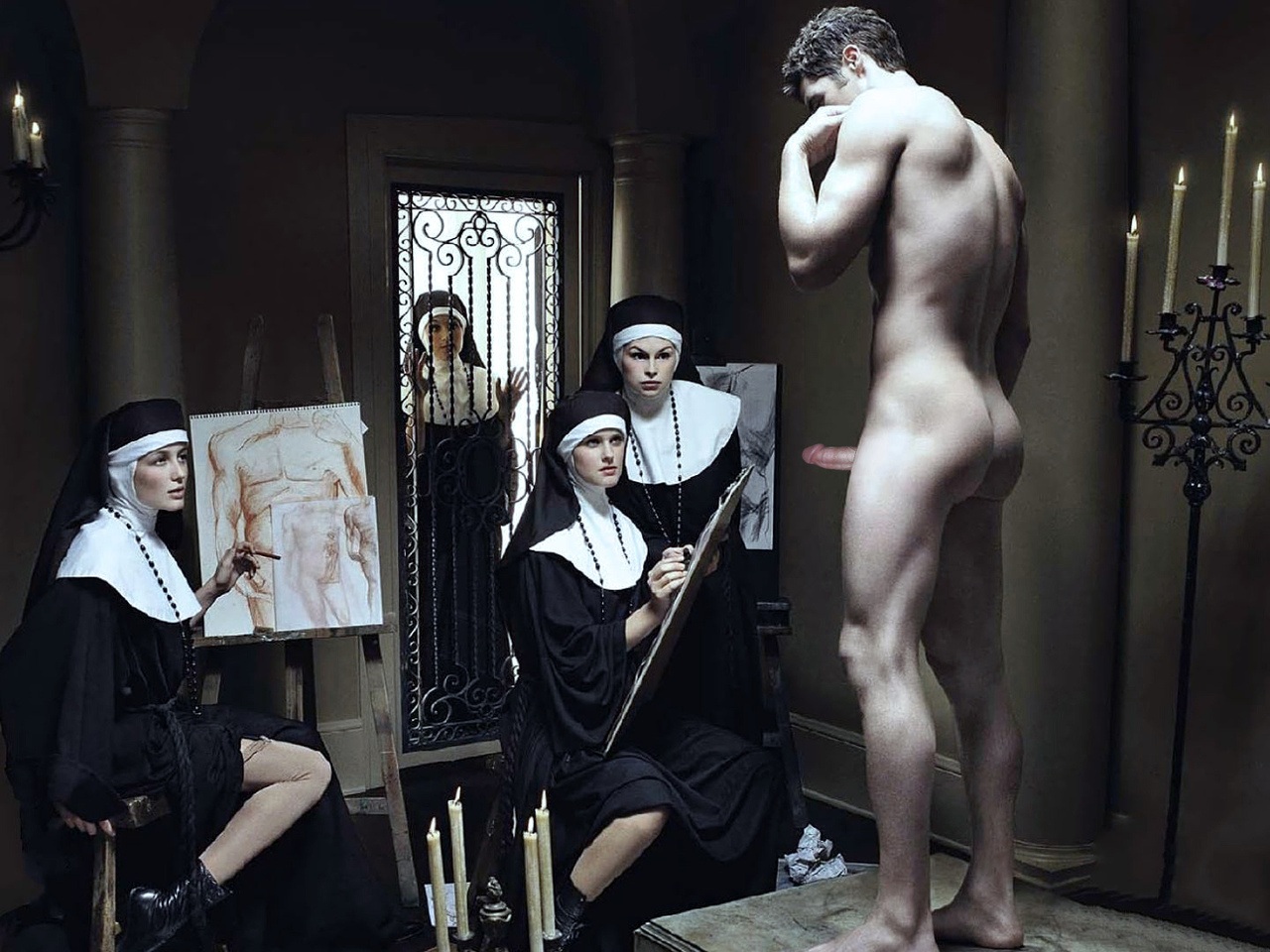 Naked nuns