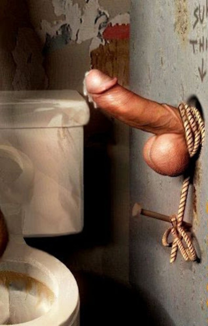 Трах через дыры в стене