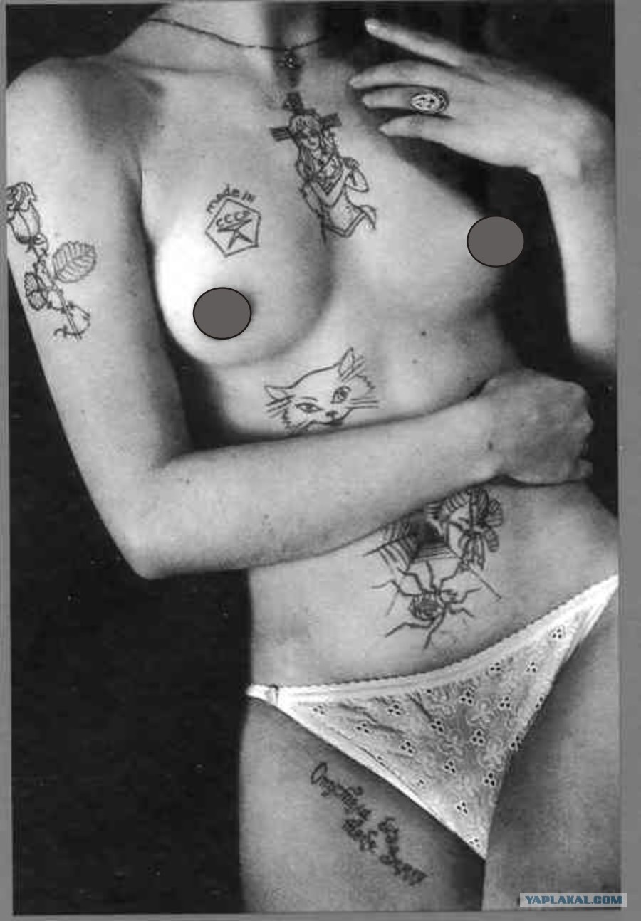 Женские Тюремные наколки