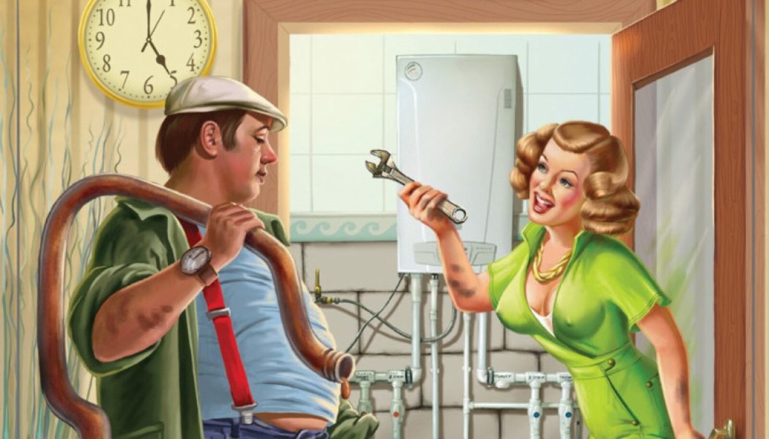 Женщина сантехник