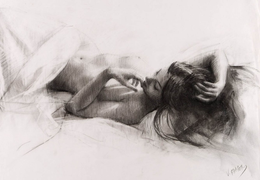 Наброски карандашом страсть