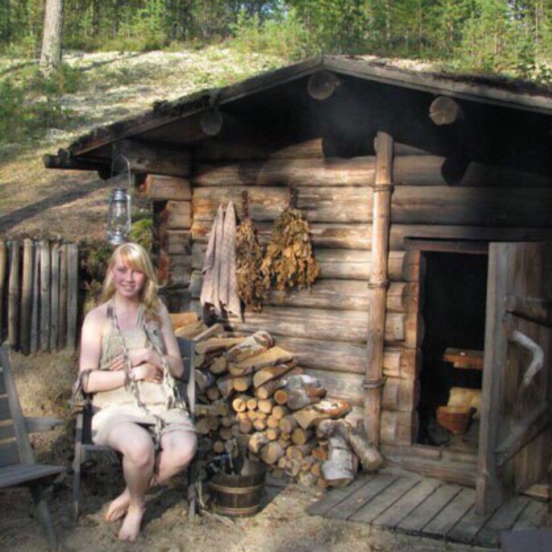 Русская баня в деревне