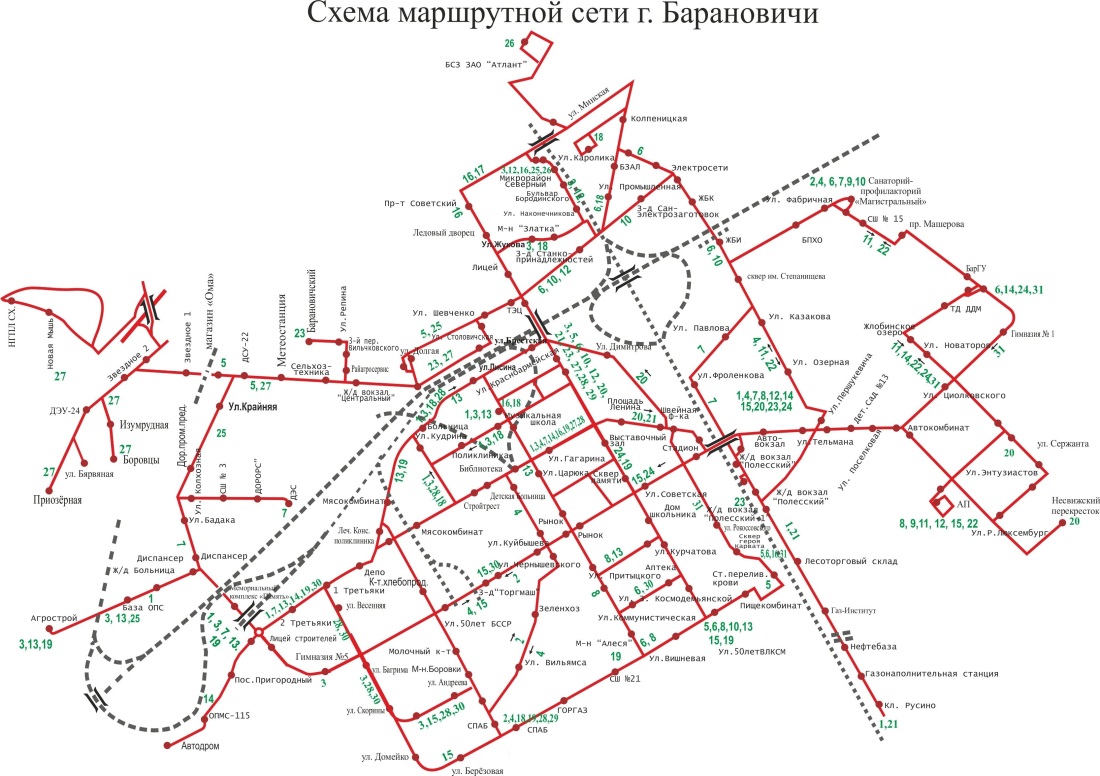 Карта радиоактивного загрязнения Белоруссии