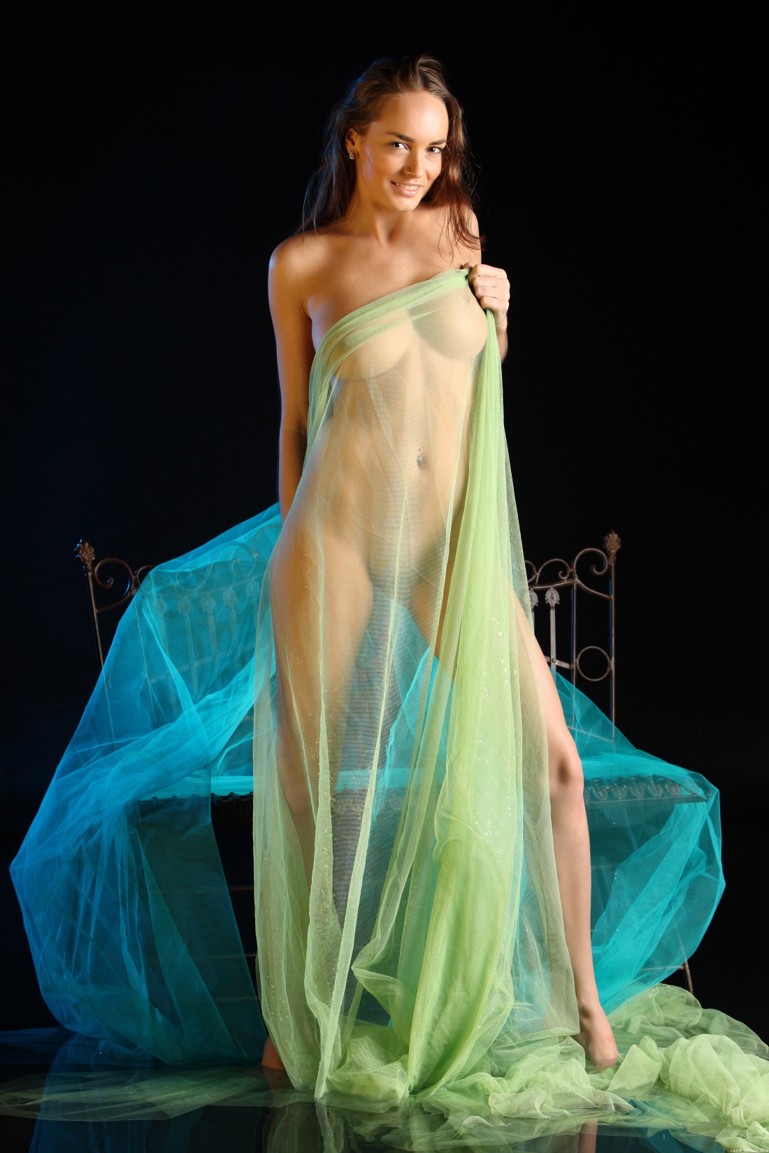 Девушки в прозрачных платьях ню