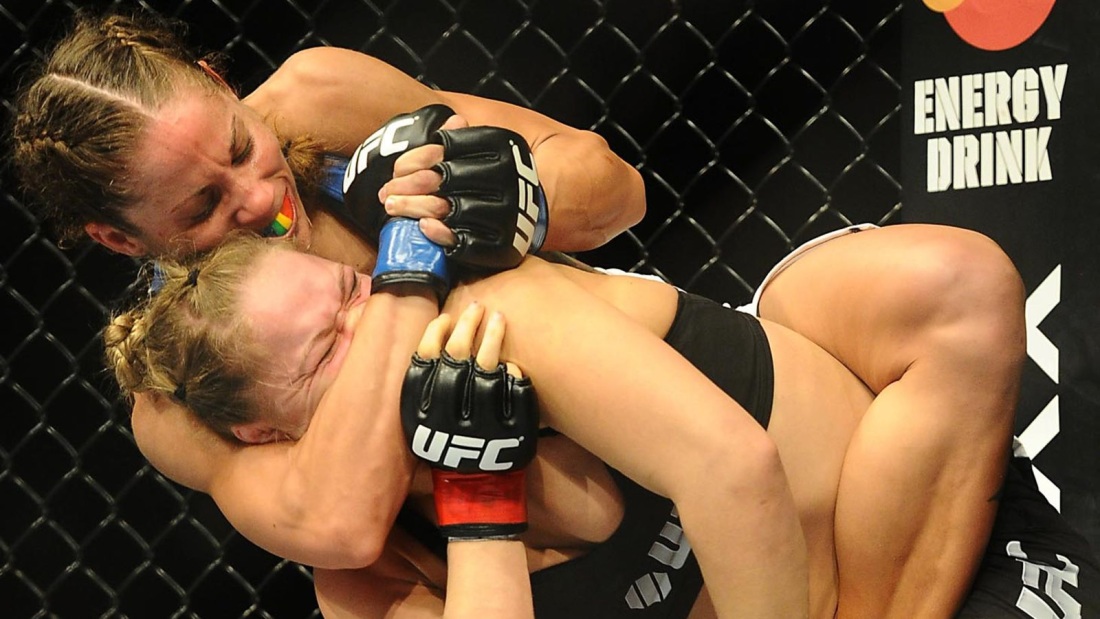 Ронда Роузи армбар Тейт