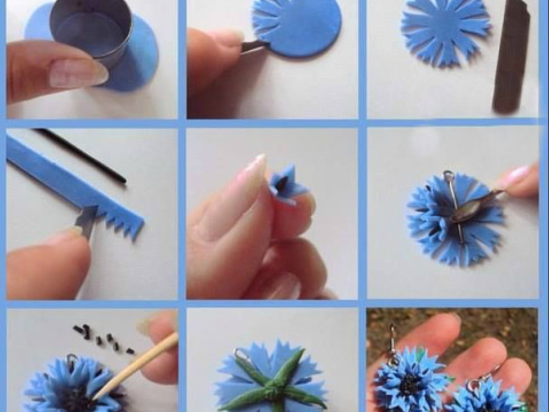 Рамка для текста васильки