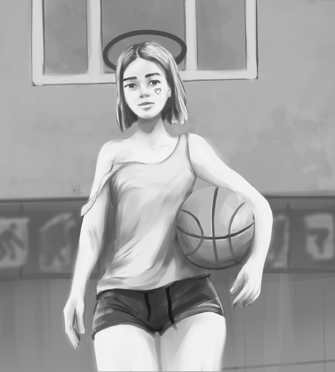 Баскетбол девушки арт