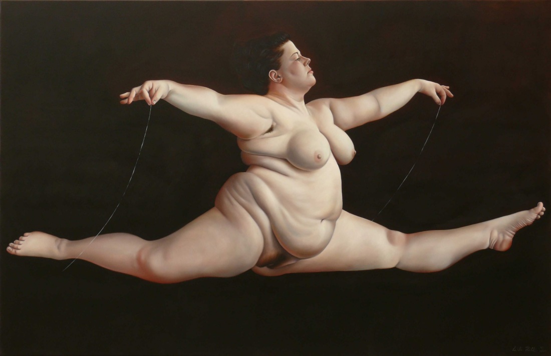 Мертвая голая толстуха