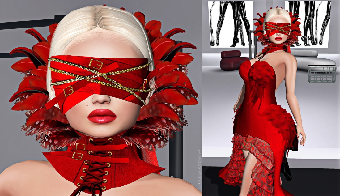 Красная повязка на глаза