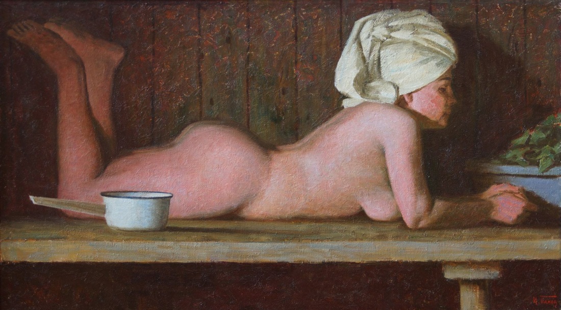 Картина голые женщины в бане