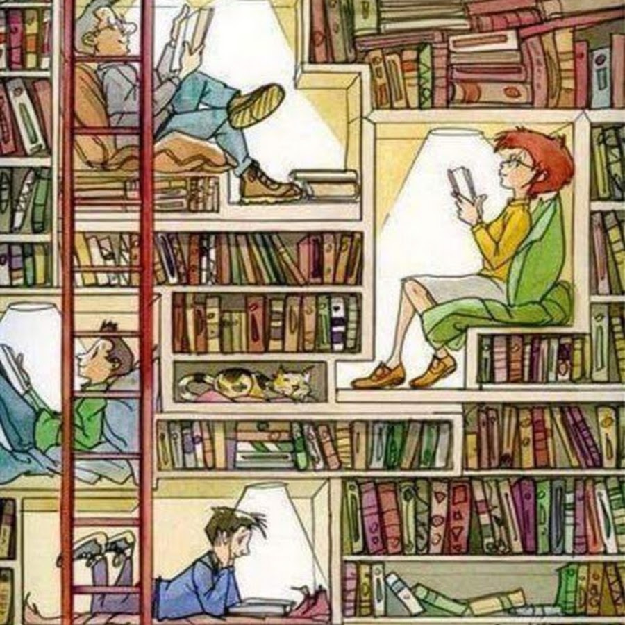 Книжные полки фон