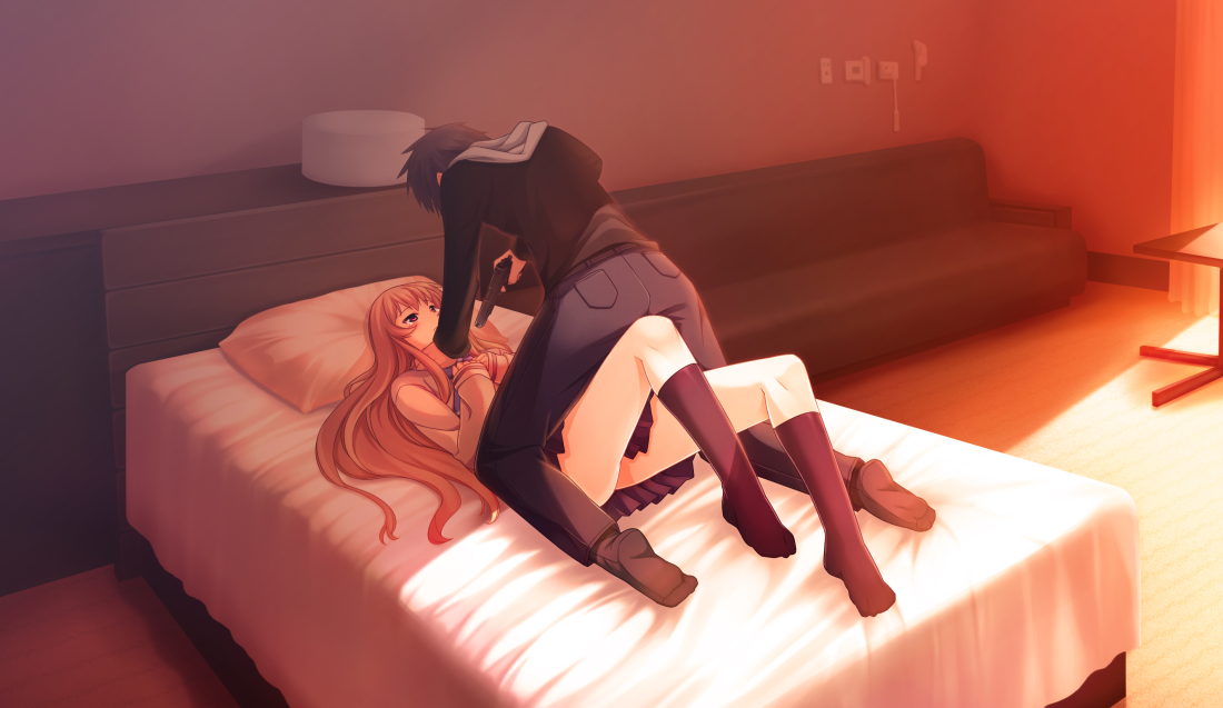 Трахает, кровать скрипит