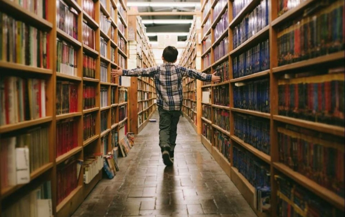 Полка с книгами для фотошопа