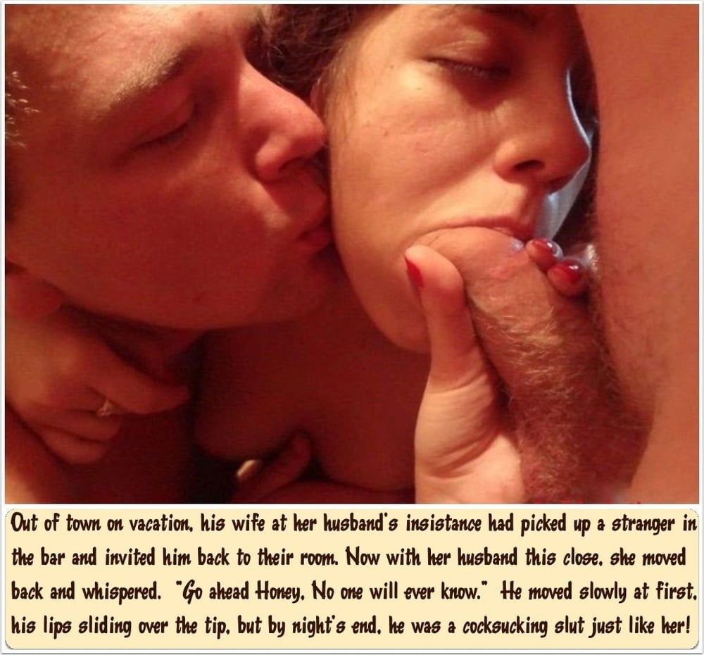 Жена целует мужа после минета гиф