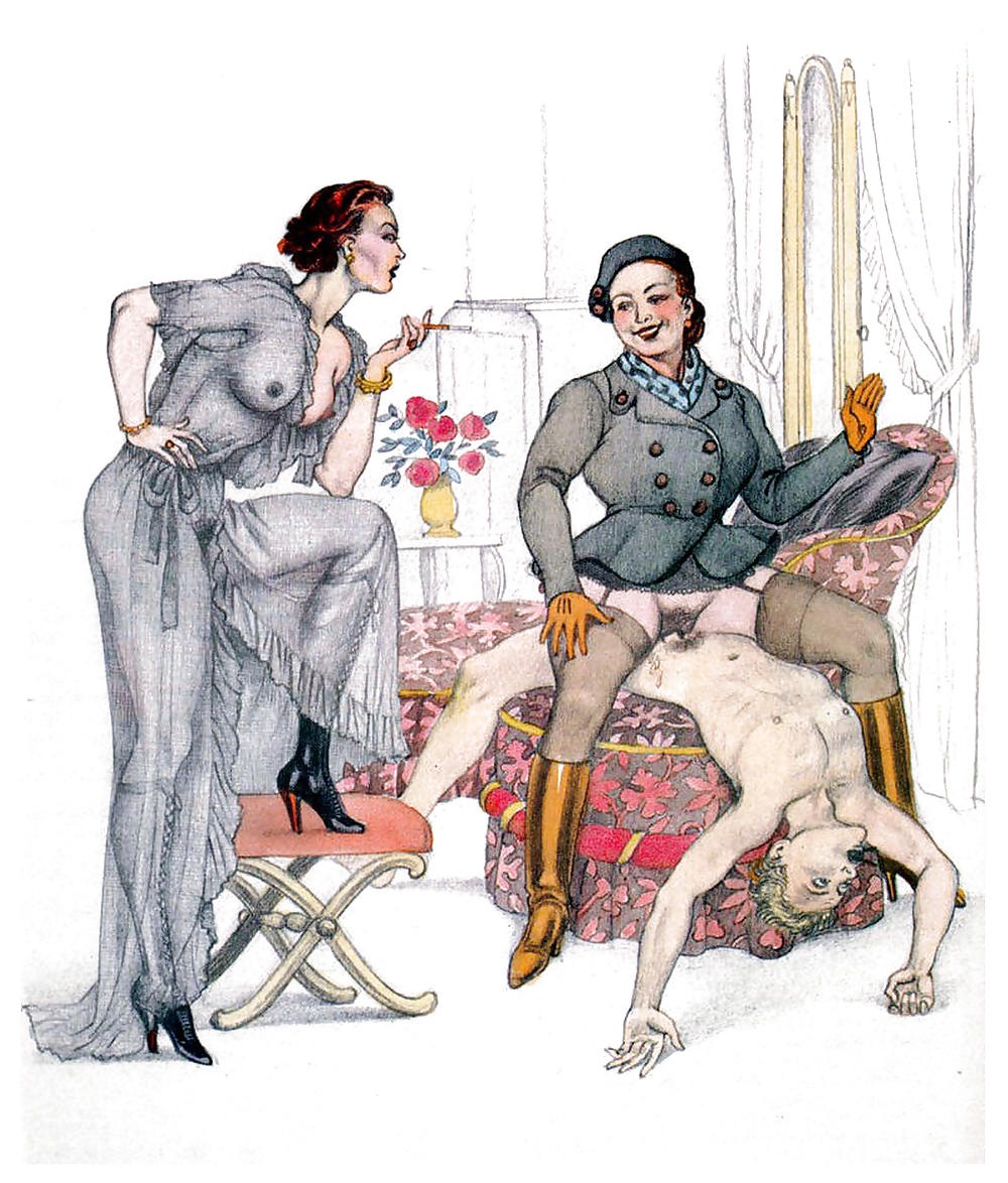 Порнография ретро рисунки