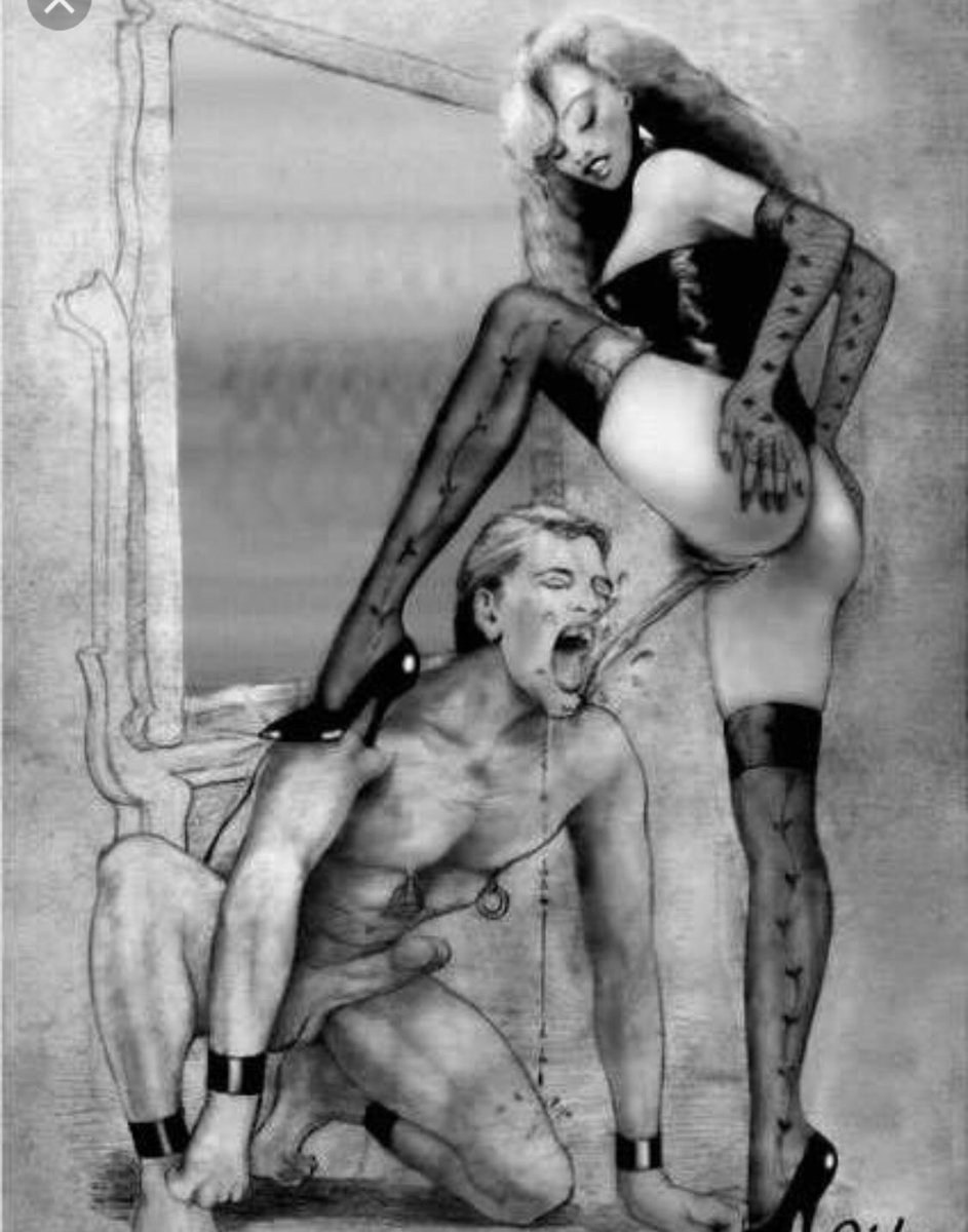 Женская доминация в рисунках ххх