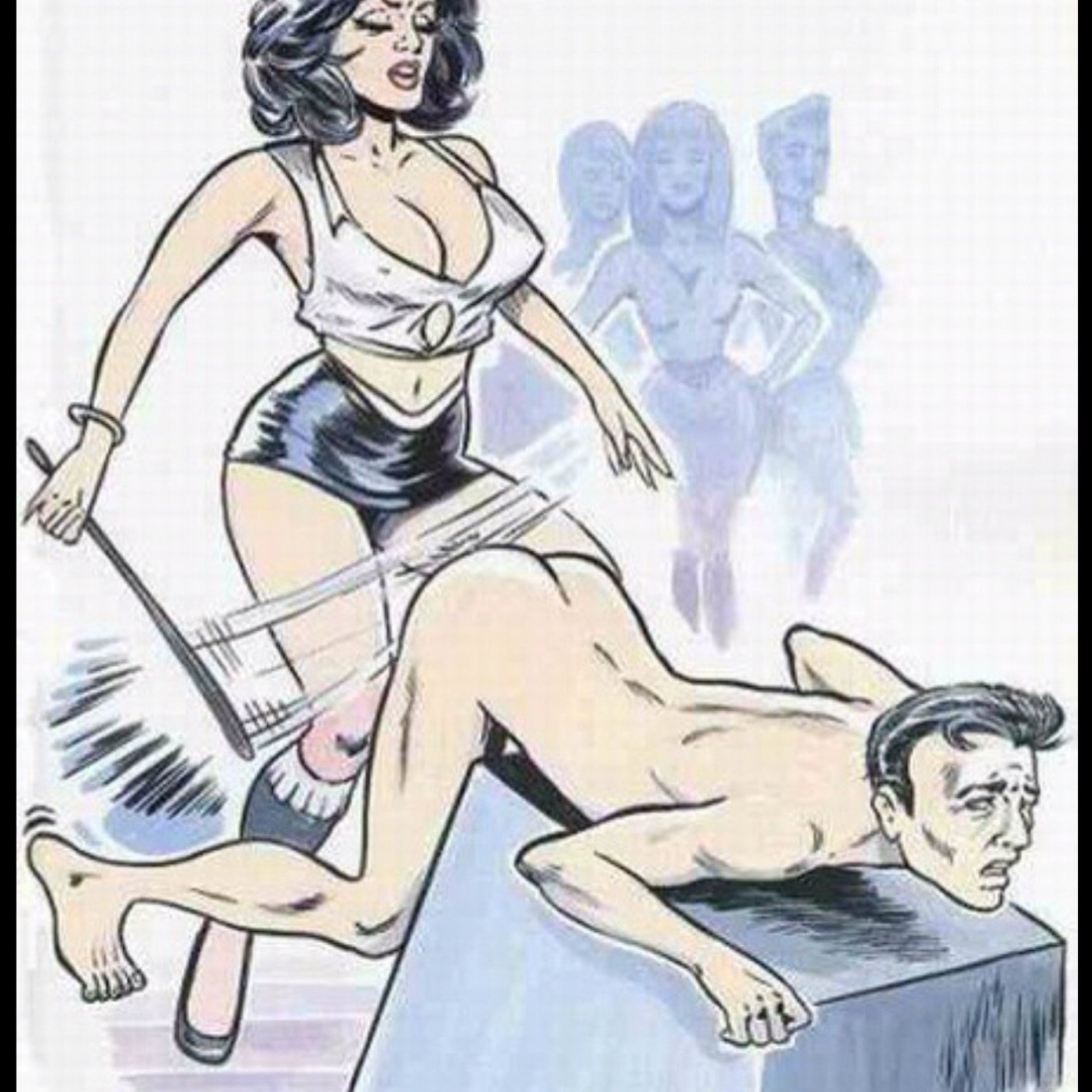 Фемдом страпон рисунки