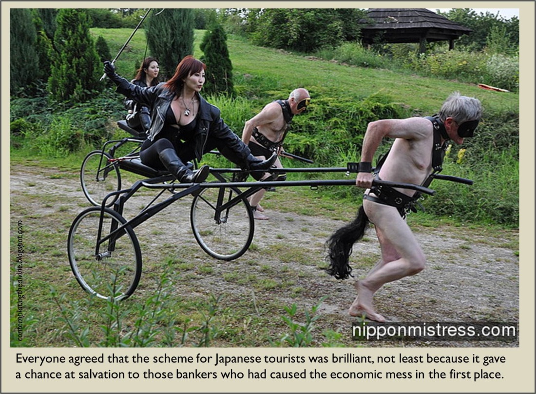 Люди запряженные в колесницу бдсм