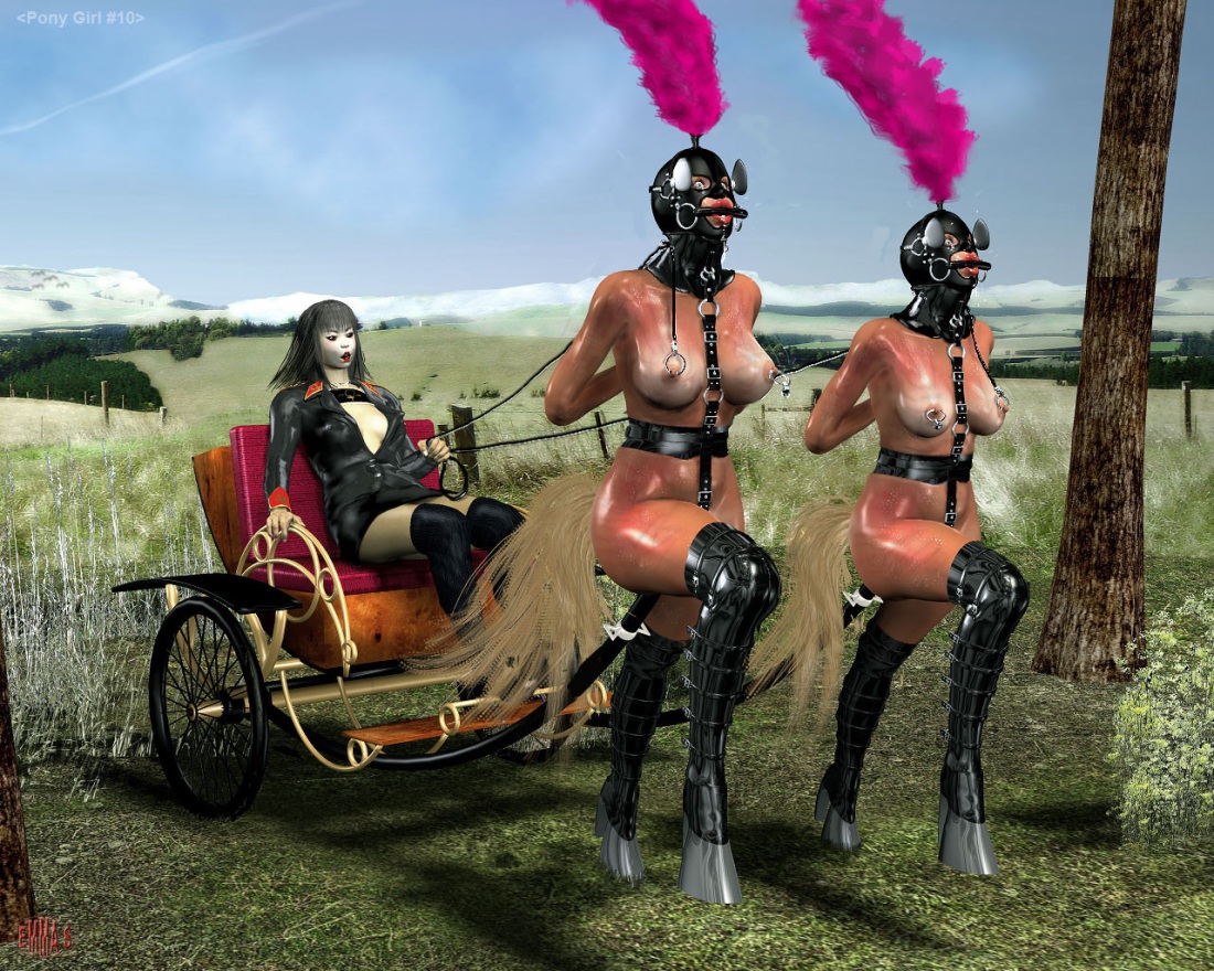 Бдсм рабыня запряженная в повозку