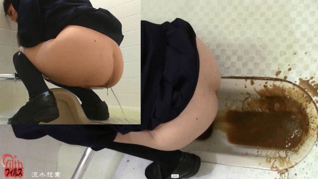 Японка обкакалась в школе